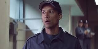 Danny Pudi's S.H.I.E.L.D. agent character from Captain America: the Winter Soldier, mouth agape