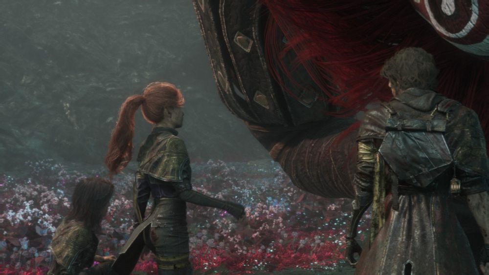 clair obscur expedition 33 Maelle walking right on up to a big boss named Goblu 