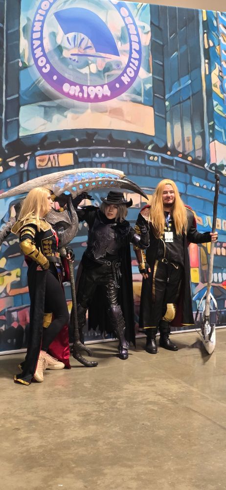 Zenos, Zero, and another Zenos, from Final Fantasy XIV.