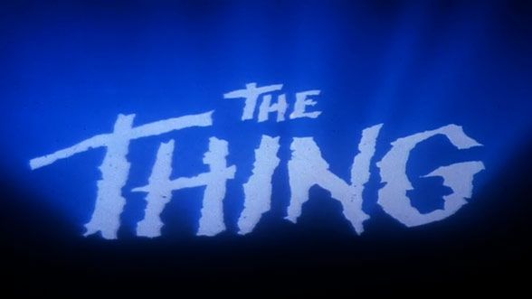 The Thing (1982) title card