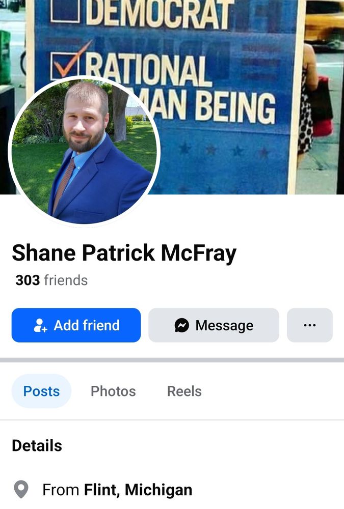 One of the guys' profile pages