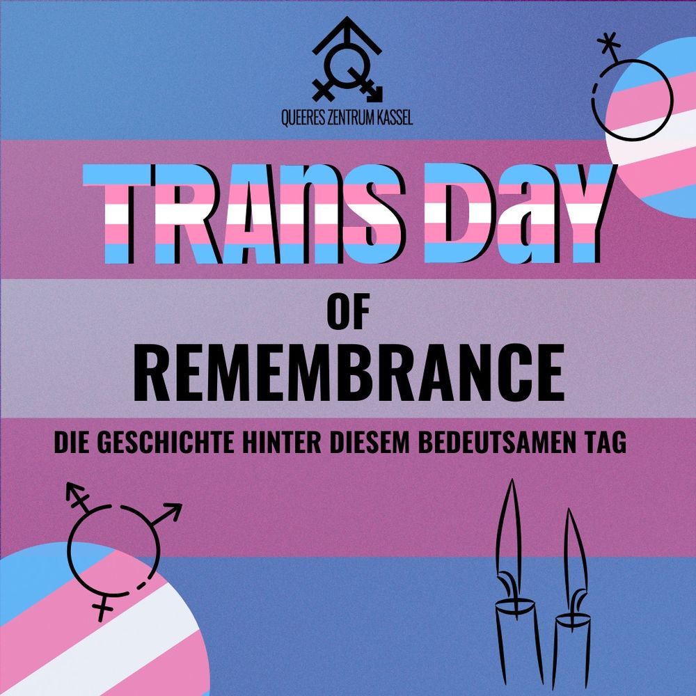 Plakat erinnert an den TDoR
Also Transgender Day of Remembrance