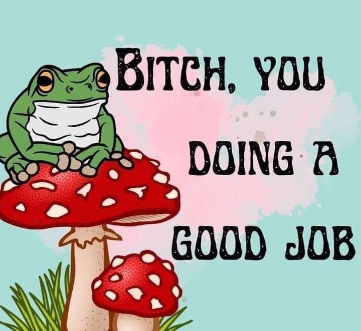 being a cute frog is a hard job