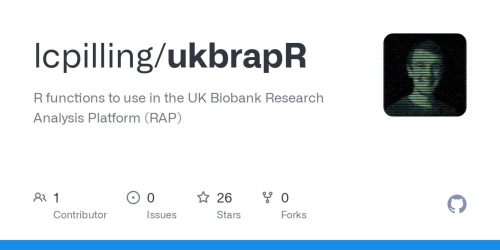 GitHub - lcpilling/ukbrapR: R functions to use in the UK Biobank Research Analysis Platform (RAP)