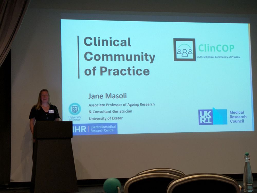 Professor Jane Masoli on stage 