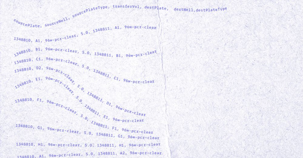 A CSV file printed on paper in a warped manner