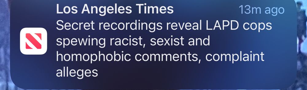 LA Times: Secret recordings reveal LAPD cops spewing racist, sexist and homophobic comments, complaint alleges 