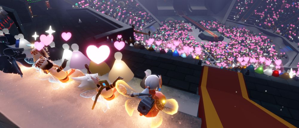 ゲームスクショ(Sky)
コンサート中。一帯となるほしのこたち