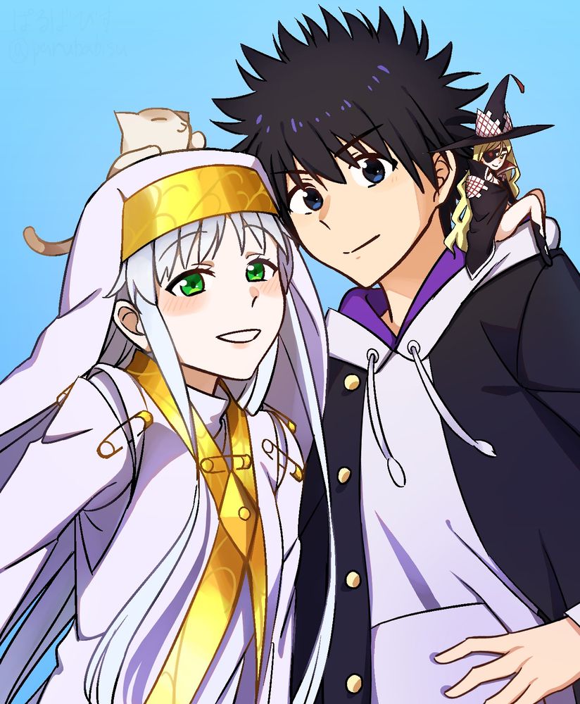 インデックスと上条当麻とオティヌスとスフィンクス