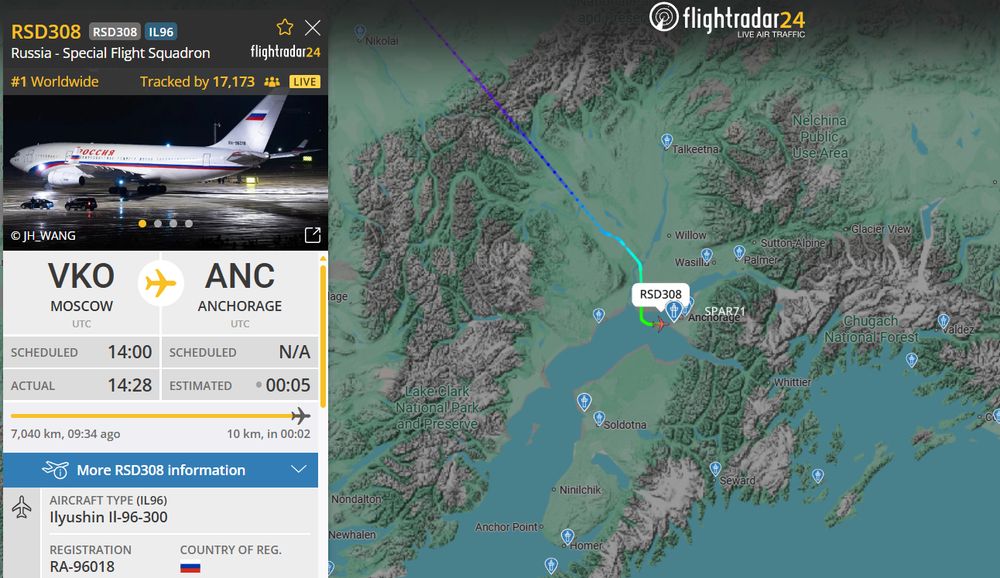 🇷🇺 RSD308 is Il-96-300 RA-96018 #157712