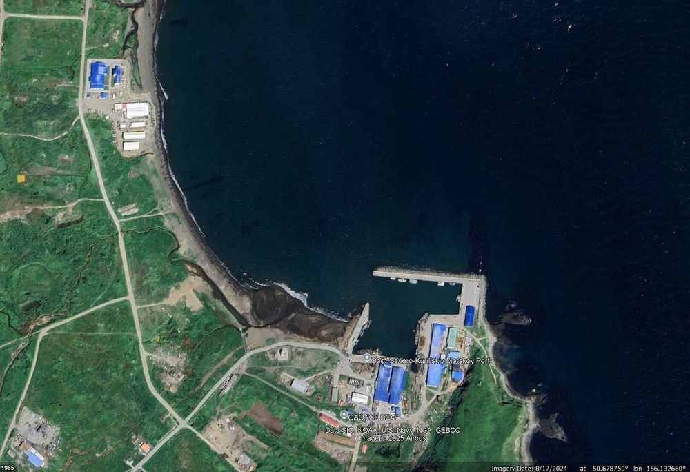 Severo-Kurilsk experiences a 12-foot tsunami 188 nautical miles from the epicenter. The coastal town is situated in a passage between two islands and is indirectly in line with the epicenter which was on the other side of the Kamchatka peninsula. 