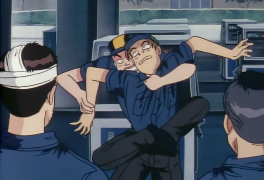 Itsuki is strangling takumi
