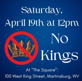 Saturday, April 19th @ 12 pm, meet us to send the message that there are NO KINGS in America, at "The Square" where King and Queen streets meet.