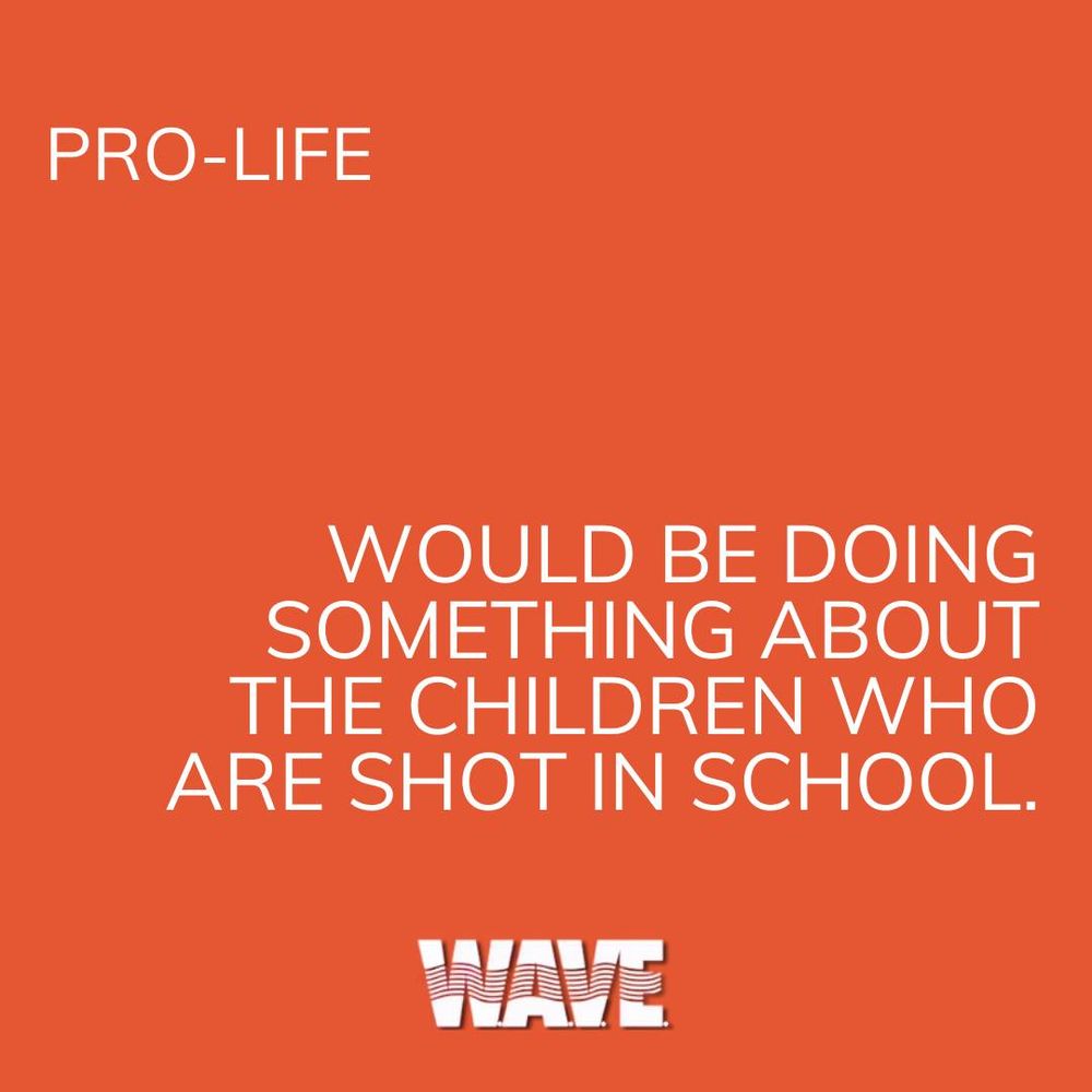 Pro life would be doing something about the children who are shot in school. 