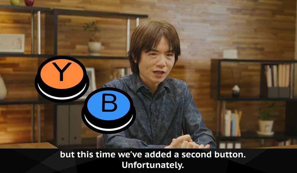 “but this time we’ve added a second button. Unfortunately.”