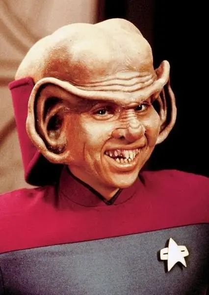 Nog the Ferengi in a federation Starfleet uniform.