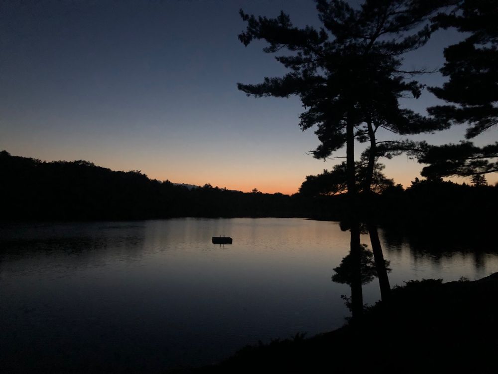 Sunset on a lake