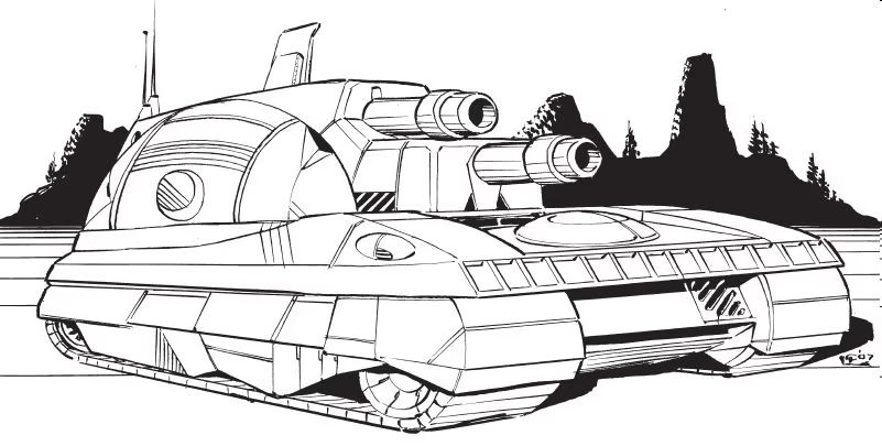 Its a giant tank made mostly of turret and cannons that make mechwarriors cry