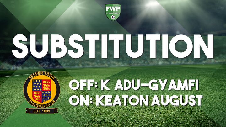 SUB: Keaton August replaced Kingsley Adu-Gyamfi (55')