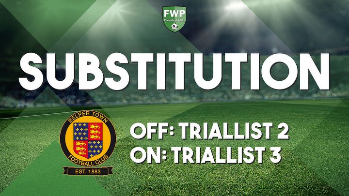 SUB: Triallist 3 replaced Triallist 2 (66')