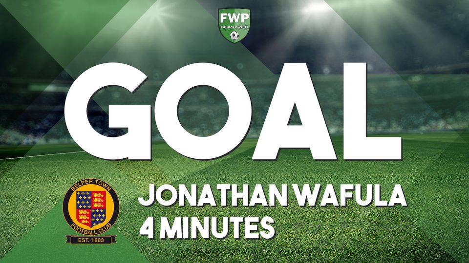 GOAL: BELPER TOWN 1-0 Congleton Town - Jonathan Wafula (4')