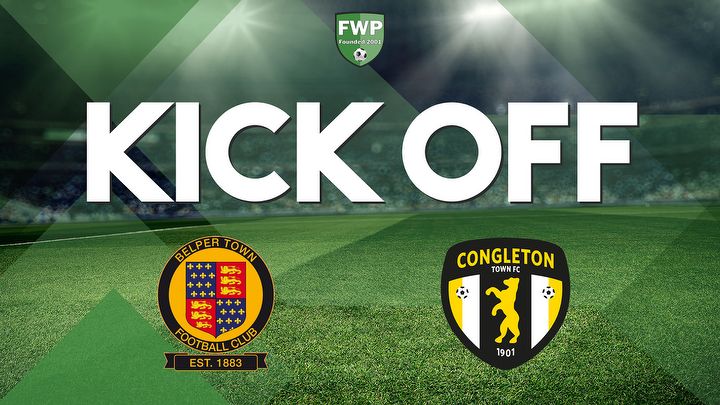 KICK-OFF (SECOND-HALF): Belper Town v Congleton Town