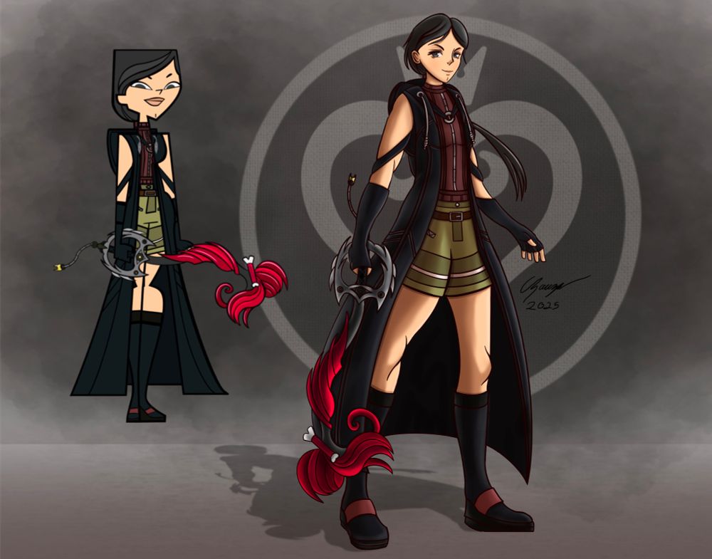 Side-by-side comparison between the edit I made and the final full-fledged artwork.