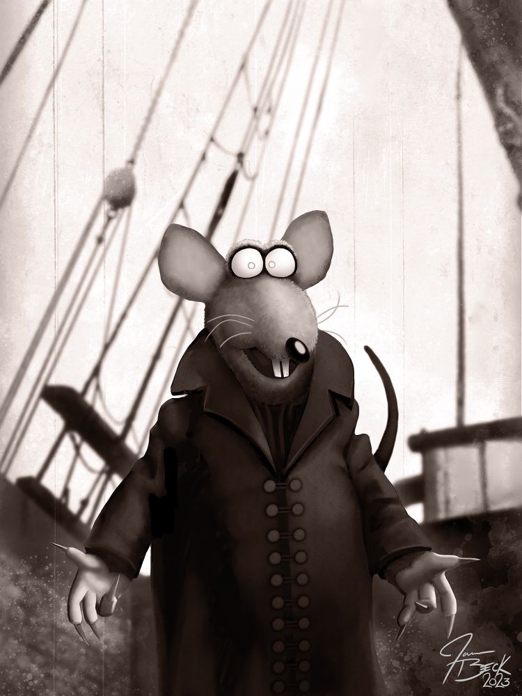 Rizzo the Rat, but he’s Nosferatu.