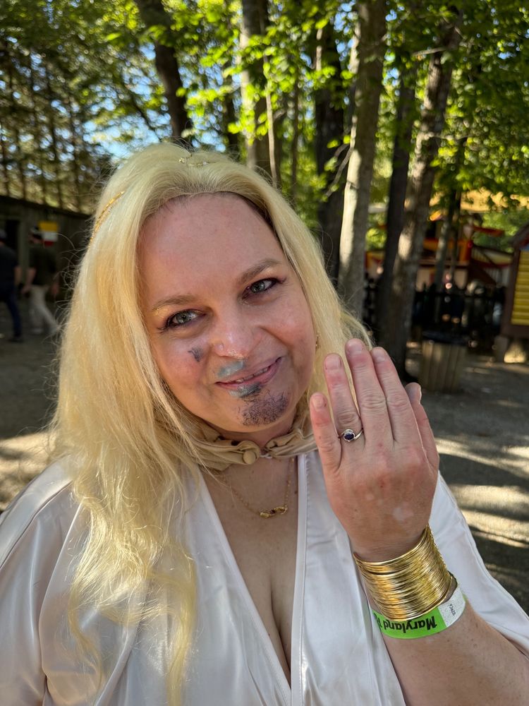 Photograph Coronabeth cosplay, a little worse for wear after some…close moments with Ortus Nigenad.