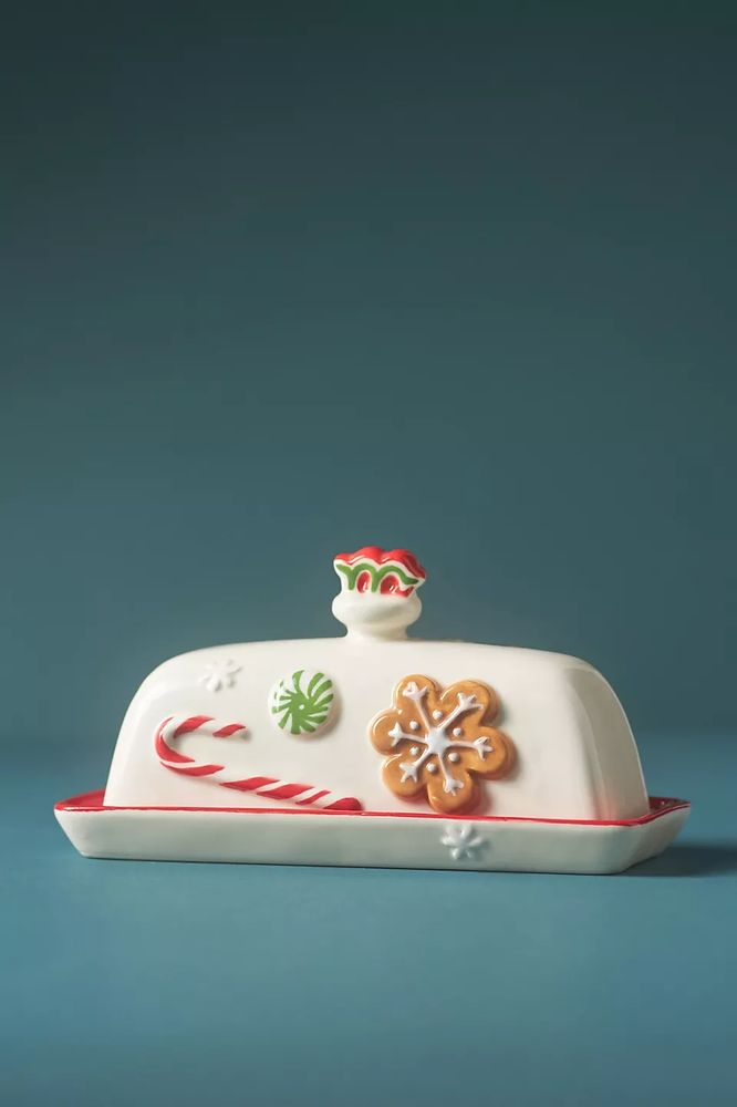 Holiday themed butter container 