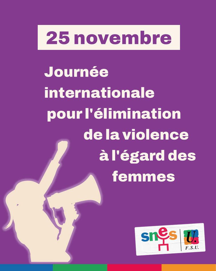 25 novembre : journée internationale pour l'élimination de la violence à l'égard des femmes