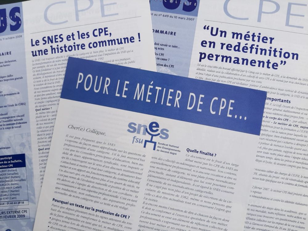 Avis du CSP : une vision passéiste et réactionnaire du métier de CPE - SNES-FSU