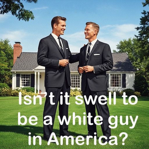 Isn’t it swelling to be a white guy in America 
