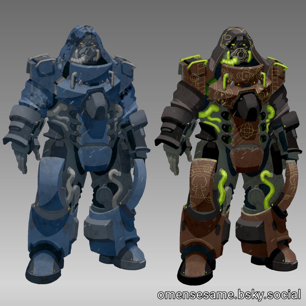 Ocean camo and Children of Atom skins.