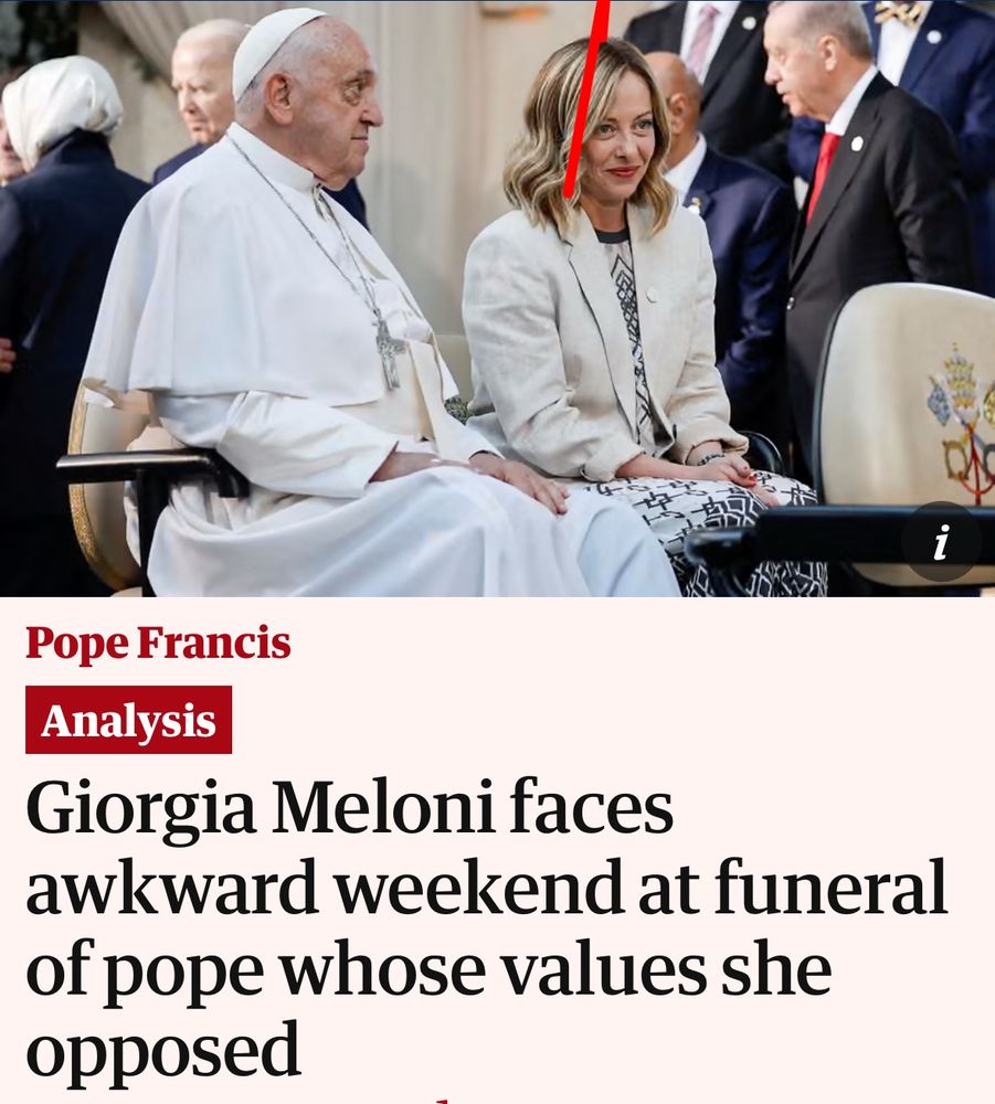Giorgia Meloni faces awkward weekend at funeral of pope whose values she opposed. 