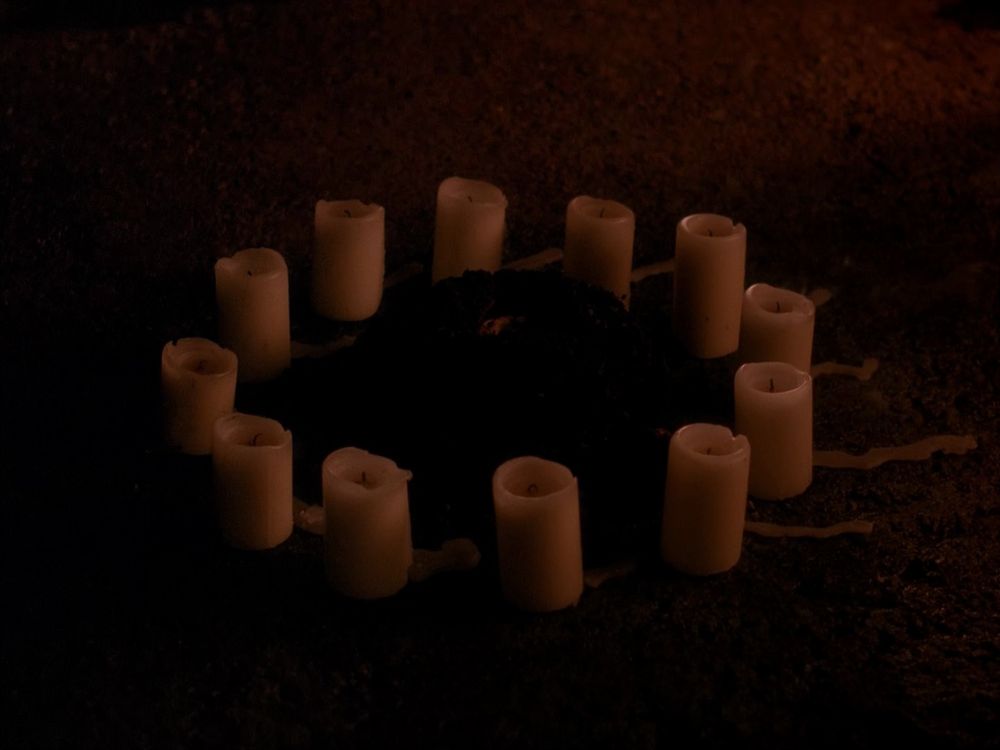 Extinguished candles, in Cooper’s dream. Twin Peaks S01E03 - Zen or the Skill to Catch a Killer.