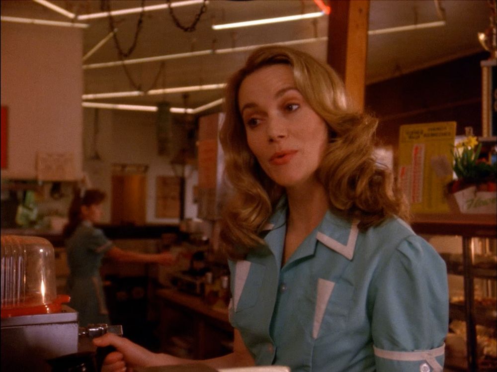 Norma Jennings, owner of the RR Diner. Twin Peaks S01E01 - Northwest Passage.