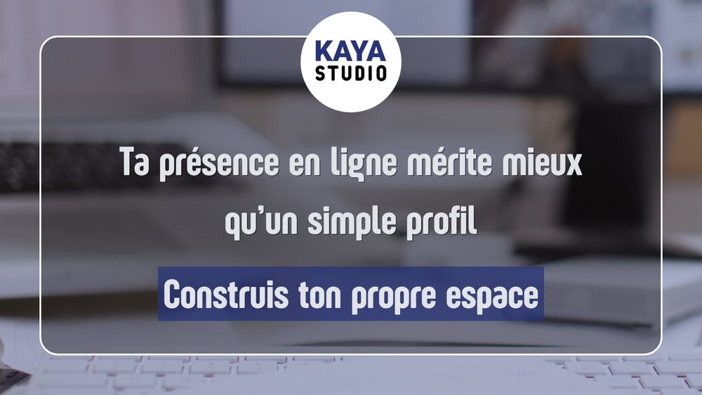 Ta présence en ligne mérite mieux qu’un simple profil.
Construis ton propre espace.