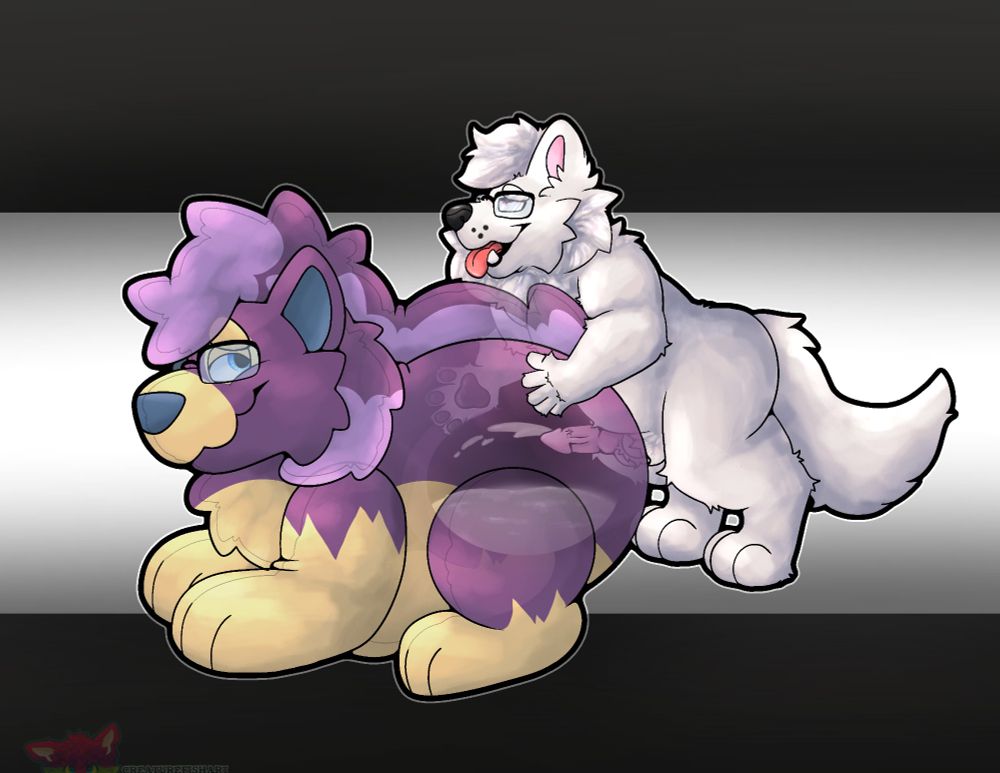 Faerix humping pooltoy Tano, filling him with cum