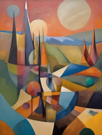 cubist landscape
#landscape #jagged #cubism #AI #KI #deco #blueskyartshow