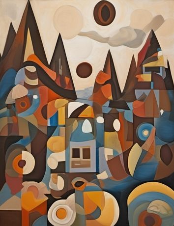 cubist landscape
#landscape #jagged #cubism #AI #KI #deco #blueskyartshow