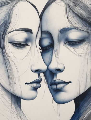 faces seen by AI
#faces #aiart #blue #black #white