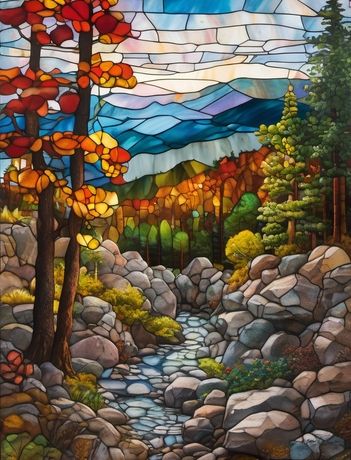 jagged landscape
#jagged #blueskyartshow #stainedglass