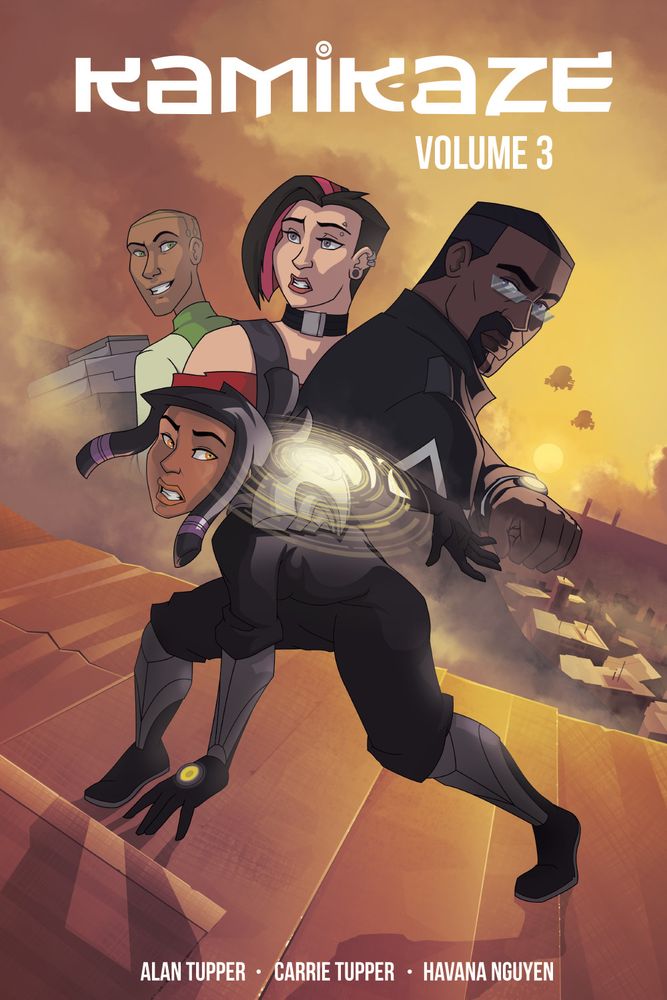 The book cover for the "Kamikaze: Volume 3" Graphic Novel
