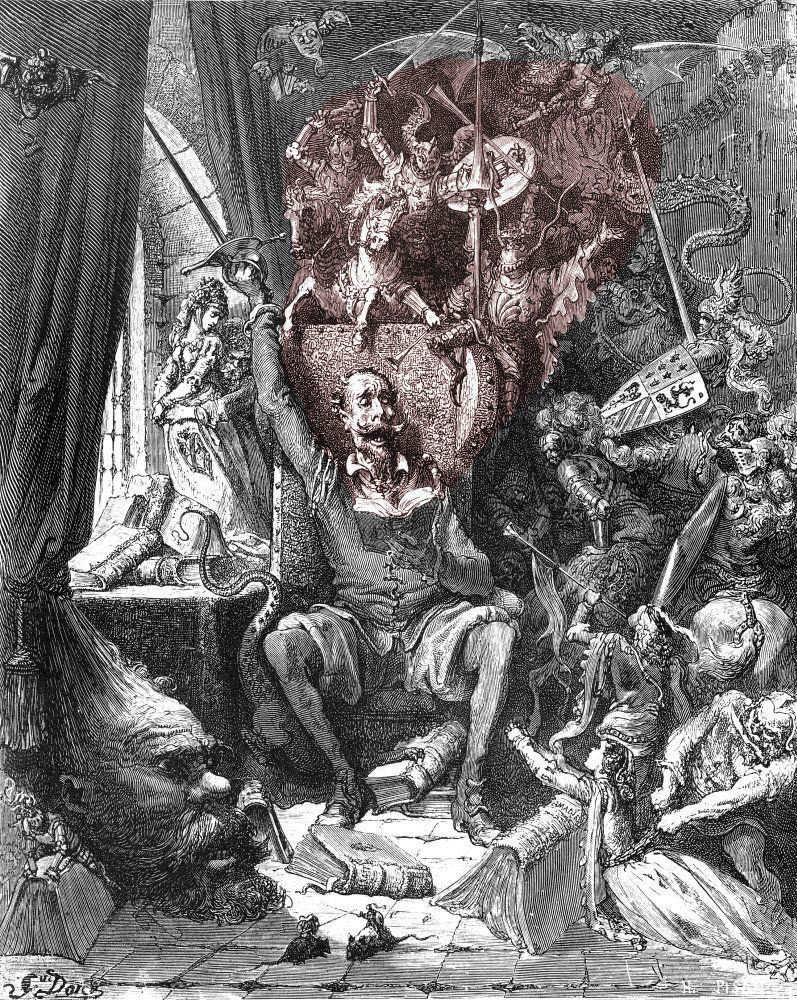 Pareidolia | Skull | Gustave Doré | Temptation of Don Quichote