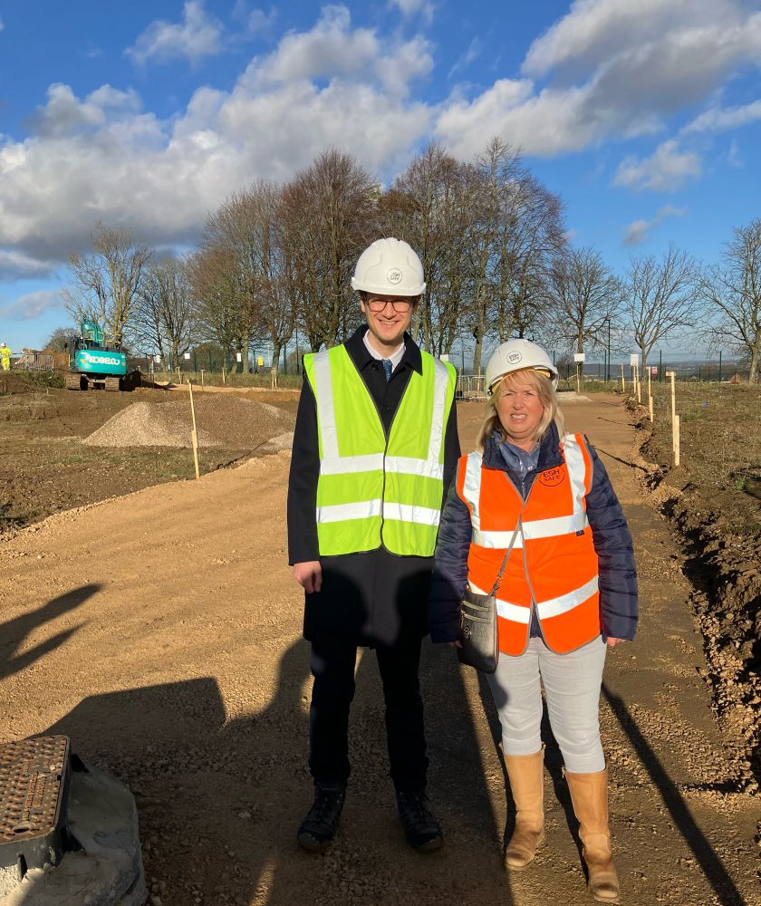 A photo of Cllr Tom Hunt and Cllr Karen McGowan