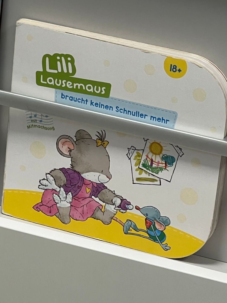 vorlese-bilderbuch von "lili lausemaus" mit dem aufdruck "18+". 