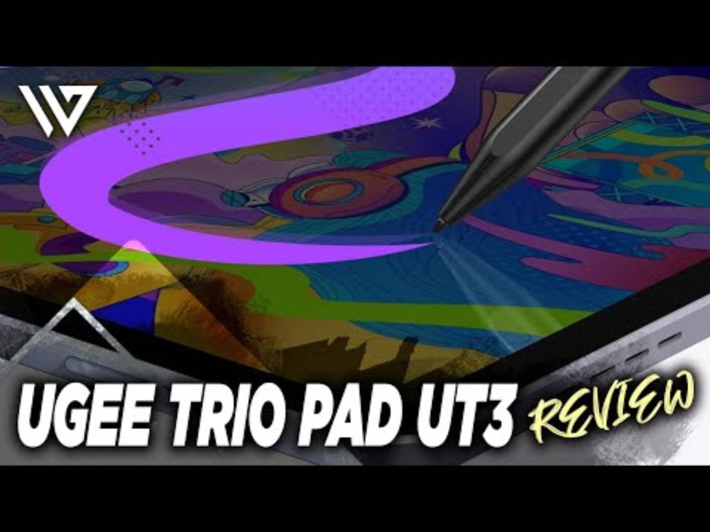 Art Tablet Review! Let's check out the Ugee UT3 Trio Pad