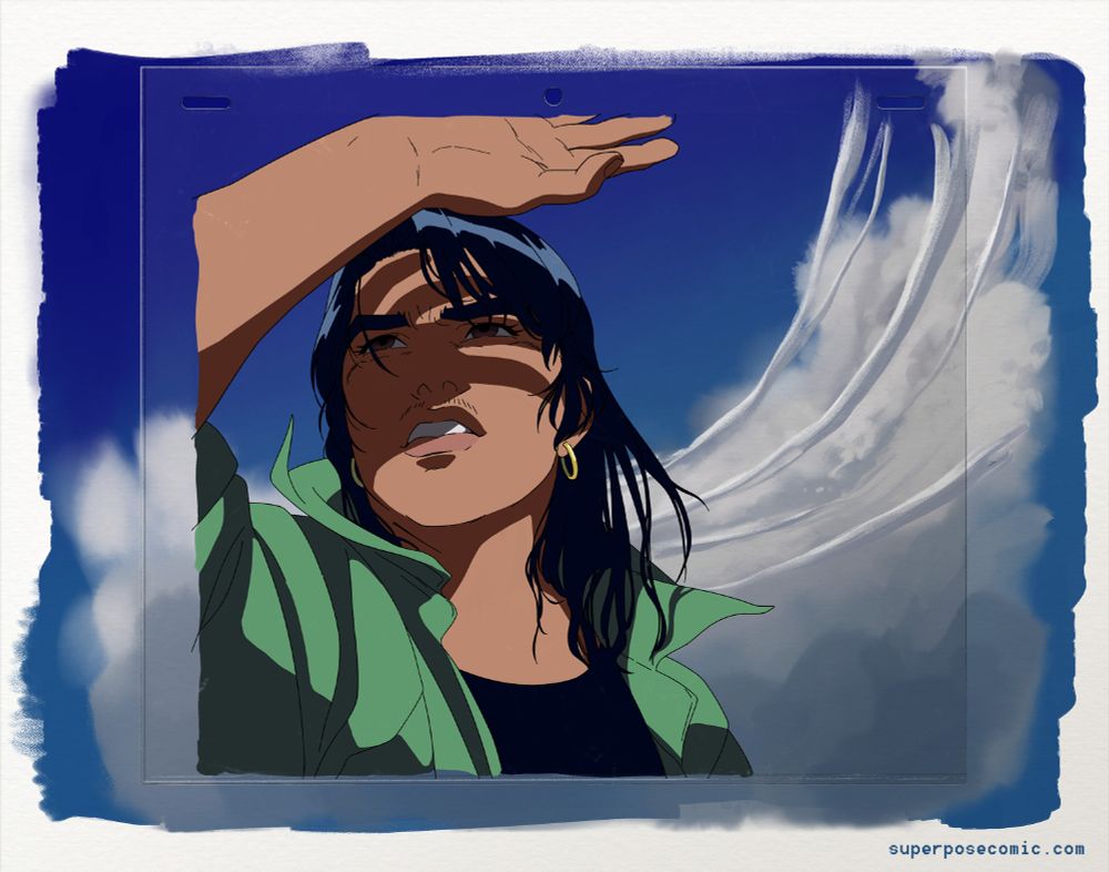 fake OVA cel of Rafael from SUPERPOSE