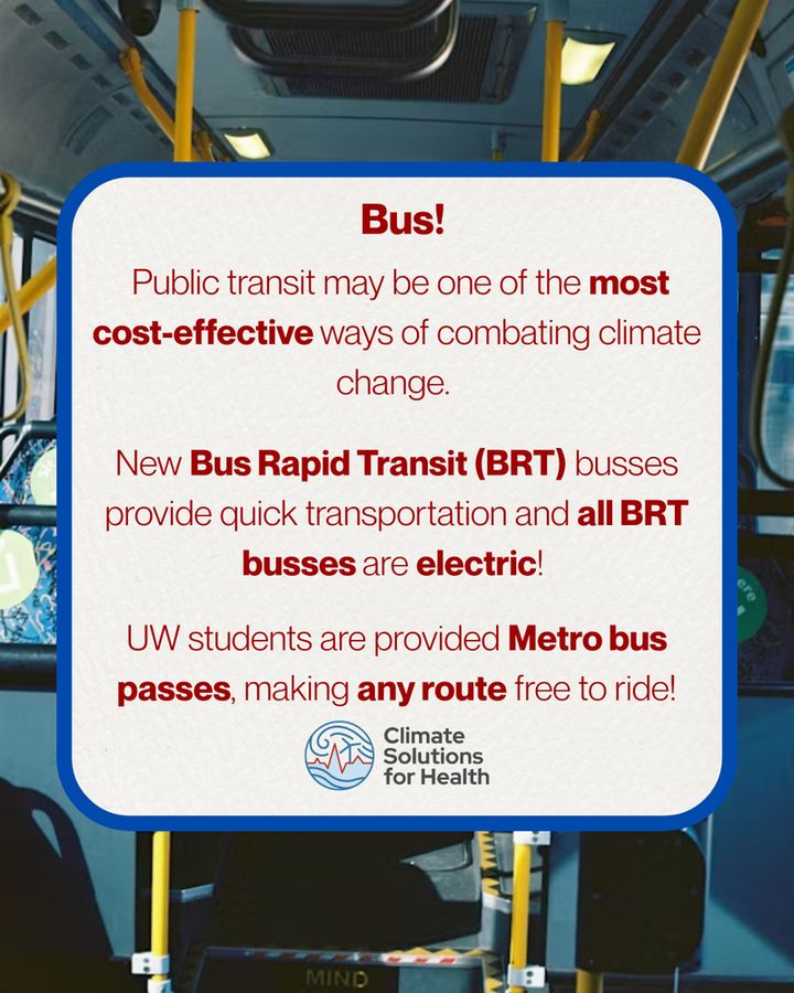Scene from inside a Metro transit bus, showing the bus seats. CSFH Lab logo towards the bottom of page. 